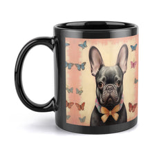 Load image into Gallery viewer, Butterfly Whispers Black French Bulldog Coffee Mug-6