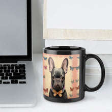 Load image into Gallery viewer, Butterfly Whispers Black French Bulldog Coffee Mug-7