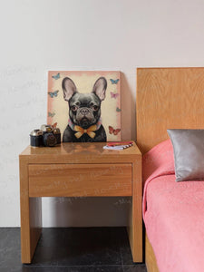Butterfly Whispers Black French Bulldog Framed Wall Art Poster-Art-Dog Art, French Bulldog, Home Decor, Poster-3