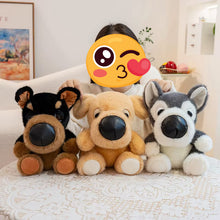 Load image into Gallery viewer, Malamute Plush Toy - Cutest Sitting Button Nose Alaskan Malamute