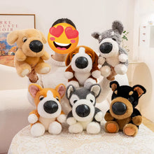 Load image into Gallery viewer, Malamute Plush Toy - Cutest Sitting Button Nose Alaskan Malamute