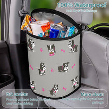 Load image into Gallery viewer, Boston Terrier Love Multipurpose Car Storage Bag - 4 Colors-Car Accessories-Bags, Boston Terrier, Car Accessories-Gray-1