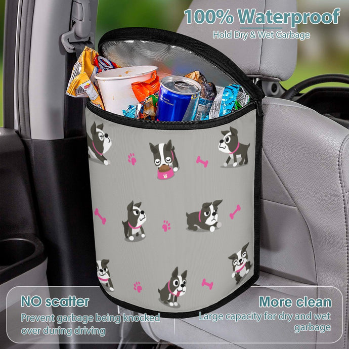 Boston Terrier Love Multipurpose Car Storage Bag - 4 Colors-Car Accessories-Bags, Boston Terrier, Car Accessories-Gray-1