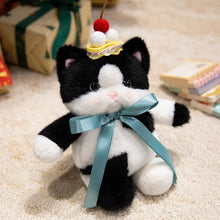 Load image into Gallery viewer, Cake on My Mind Black and White Cat Plush Toy-black and white-28cm-1