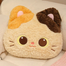 Load image into Gallery viewer, Calico Cat Pillow - Made of Plush - Kawaii Design with Pink Inner Ears-calico cat 40cm-1
