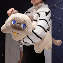 Load image into Gallery viewer, Calico Cat Plush Pillow - Curvy Kawaii Big-Eyed Cat-18