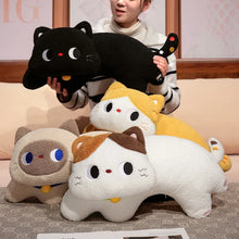 Load image into Gallery viewer, Calico Cat Plush Pillow - Curvy Kawaii Big-Eyed Cat-2