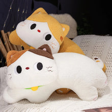 Load image into Gallery viewer, Calico Cat Plush Pillow - Curvy Kawaii Big-Eyed Cat-5