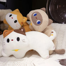 Load image into Gallery viewer, Calico Cat Plush Pillow - Curvy Kawaii Big-Eyed Cat-16