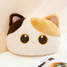 Load image into Gallery viewer, Calico Cat Pillow - Plush with PP Cotton - Big-Eyed Fur Ball-Home Decor-Calico Cat,Cats,Home Decor,Pillows,Stuffed Animal-2