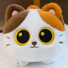 Load image into Gallery viewer, Calico Cat Plush Toy and Pillow - Cute Big-Eyed Calico Snuggler-11