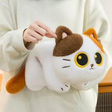 Load image into Gallery viewer, Calico Cat Plush Toy - Big-Eye Belly Flop Chibi Design-9