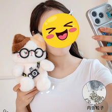 Load image into Gallery viewer, Calico Cat Plush Toy - Camera-Toting Tourist Cat-4