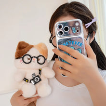 Load image into Gallery viewer, Calico Cat Plush Toy - Camera-Toting Tourist Cat-9