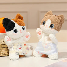 Load image into Gallery viewer, Calico Cat Plushie - Kitten Wearing Diaper Pants-5