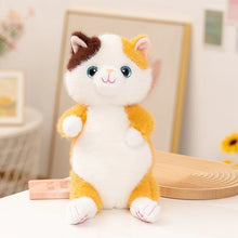 Load image into Gallery viewer, Calico Cat Soft Plush Toy - Precious Sparkle-Eyed Kitty-YELLOW-30cm-1