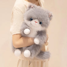 Load image into Gallery viewer, Calico Cat Stuffed Animal - Fluffy Standing Cat Plush Toy-20