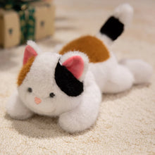 Load image into Gallery viewer, Calico Cat Stuffed Animal - Little Pink Heart Nose-13