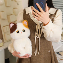 Load image into Gallery viewer, Calico Cat Stuffed Animal - Sitting Design with Big Eyes-10