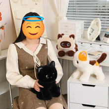 Load image into Gallery viewer, Calico Cat Stuffed Animal - Sitting Design with Big Eyes-1