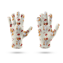 Load image into Gallery viewer, Candy Cane Christmas Corgis Touch Screen Gloves - 4 Colors-Accessories-Accessories, Christmas, Corgi, Dog Dad Gifts, Dog Mom Gifts, Gloves-10