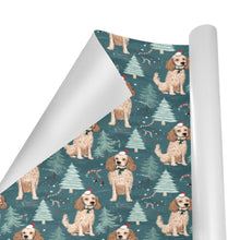 Load image into Gallery viewer, Candy Canes and Cocker Spaniels Christmas Gift Wrapping Paper - 2 Rolls-Christmas Ornament-Christmas,Cocker Spaniel,Wrapping Paper-3