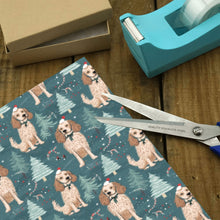 Load image into Gallery viewer, Candy Canes and Cocker Spaniels Christmas Gift Wrapping Paper - 2 Rolls-Christmas Ornament-Christmas,Cocker Spaniel,Wrapping Paper-4