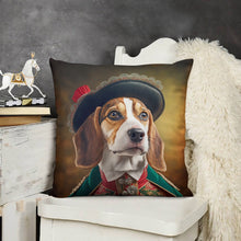 Load image into Gallery viewer, Canine Aristocrat Beagle Plush Pillow Case-Cushion Cover-Beagle, Dog Dad Gifts, Dog Mom Gifts, Home Decor, Pillows-4