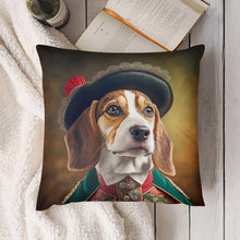 Load image into Gallery viewer, Canine Aristocrat Beagle Plush Pillow Case-Cushion Cover-Beagle, Dog Dad Gifts, Dog Mom Gifts, Home Decor, Pillows-5