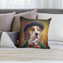 Load image into Gallery viewer, Canine Aristocrat Beagle Plush Pillow Case-Cushion Cover-Beagle, Dog Dad Gifts, Dog Mom Gifts, Home Decor, Pillows-8
