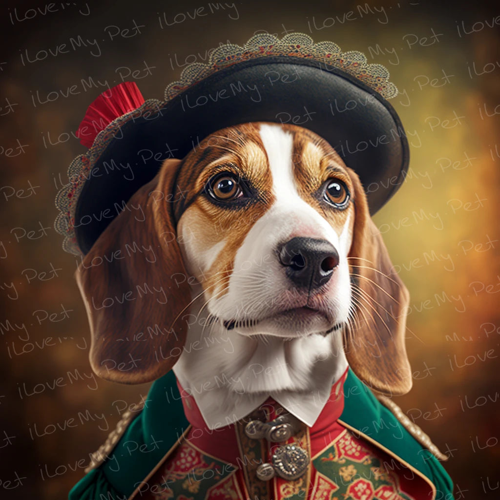 Canine Aristocrat Beagle Wall Art Poster-Art-Beagle, Dog Art, Home Decor, Poster-1