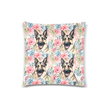 Load image into Gallery viewer, Canine Blossom Tapestry German Shepherd Throw Pillow Covers - 2 Patterns-Cushion Cover-German Shepherd, Home Decor, Pillows-2