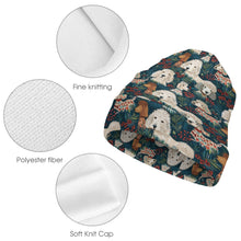 Load image into Gallery viewer, Canopy Poodle Paradise Warm Christmas Beanie-Accessories-Accessories, Christmas, Dog Mom Gifts, Hats, Poodle-ONE SIZE-White1-5