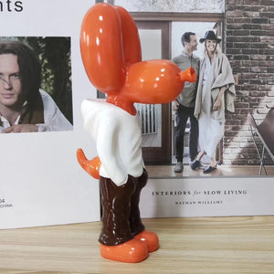 Casually Hanging Balloon Poodle Statues - 6 Colors-Home Decor-Dog Dad Gifts, Dog Mom Gifts, Home Decor, Poodle, Statue-Choco Orange-11