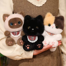 Load image into Gallery viewer, Cute Siamese Cat Bag Charm - Ribbon Bow Lace Bib-Accessories-Accessories,Bag Charm,Cats,Stuffed Animal-7