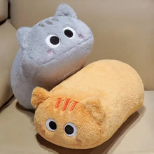 Load image into Gallery viewer, Orange Cat Loaf Throw Pillow - Long Fat Cat Plush Cushion-Home Decor-Cats,Home Decor,Orange Cat,Pillows-2