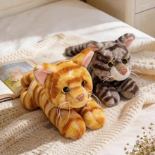 Load image into Gallery viewer, Brown Tabby Cat Stuffed Animal - Adorable Belly Flop Cat-Stuffed Animals-Cat Memorial Gifts,Cats,Stuffed Animal,Tabby Cat-4