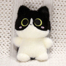 Load image into Gallery viewer, Small Black and White Cat Plush Toy - Darling Big-Eyed Kitty-Stuffed Animals-Black and White Cat,Cats,Stuffed Animal-3
