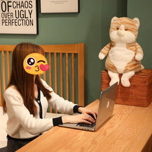 Load image into Gallery viewer, Tabby Orange and White Cat Plush Toy - Not Impressed Grumpy Fat Cat-Stuffed Animals-Cat Memorial Gifts,Cats,Orange and White Cat,Stuffed Animal,Tabby Cat-4