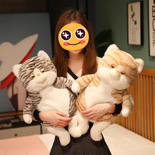 Load image into Gallery viewer, Tabby Orange and White Cat Plush Toy - Not Impressed Grumpy Fat Cat-Stuffed Animals-Cat Memorial Gifts,Cats,Orange and White Cat,Stuffed Animal,Tabby Cat-6