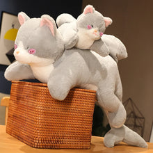 Load image into Gallery viewer, Cat Shark Plush - Grey and White Shark Tail Cat Plush Toy-4