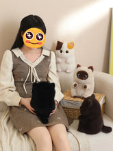 Load image into Gallery viewer, Siamese Cat Soft Plush Toy - Adorable Round Furry Sausage-Stuffed Animals-5