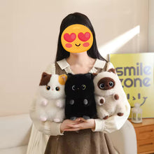 Load image into Gallery viewer, Dark Brown Cat Soft Plush Toy - Adorable Round Furry Sausage-Stuffed Animals-Cats,Home Decor,Pillows,Stuffed Animal-5