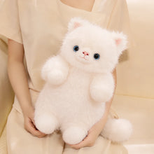 Load image into Gallery viewer, White Cat Stuffed Animal - Fluffy Standing Cat Plush Toy-Stuffed Animals-Cat Memorial Gifts,Cats,Stuffed Animal,White Cat-3