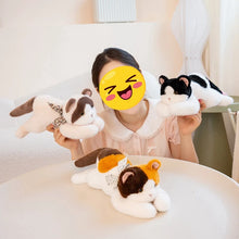 Load image into Gallery viewer, Brown Tabby and White Cat Stuffed Animal Plush Toy - Floral Bow Kitty-Stuffed Animals-Cat Memorial Gifts,Cats,Stuffed Animal,Tabby Cat-5