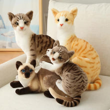 Load image into Gallery viewer, Realistic Lifelike Orange White Tabby Cat Stuffed Animal Plush Toys-Stuffed Animals-Cat Memorial Gifts,Cats,Orange and White Cat,Stuffed Animal,Tabby Cat-6