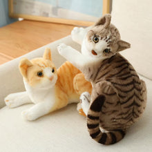Load image into Gallery viewer, Realistic Lifelike Orange White Tabby Cat Stuffed Animal Plush Toys-Stuffed Animals-Cat Memorial Gifts,Cats,Orange and White Cat,Stuffed Animal,Tabby Cat-4