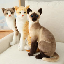 Load image into Gallery viewer, Realistic Lifelike Orange White Tabby Cat Stuffed Animal Plush Toys-Stuffed Animals-Cat Memorial Gifts,Cats,Orange and White Cat,Stuffed Animal,Tabby Cat-5