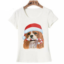 Load image into Gallery viewer, Cavalier King Charles Spaniel Christmas Womens T ShirtApparelBlenheimXXL