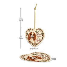 Load image into Gallery viewer, Cavalier King Charles Spaniel Dog Ornament - Christmas Wishes Design - Personalized with Name-Christmas Ornament-Cavalier King Charles Spaniel,Christmas,Personalize Artwork-5